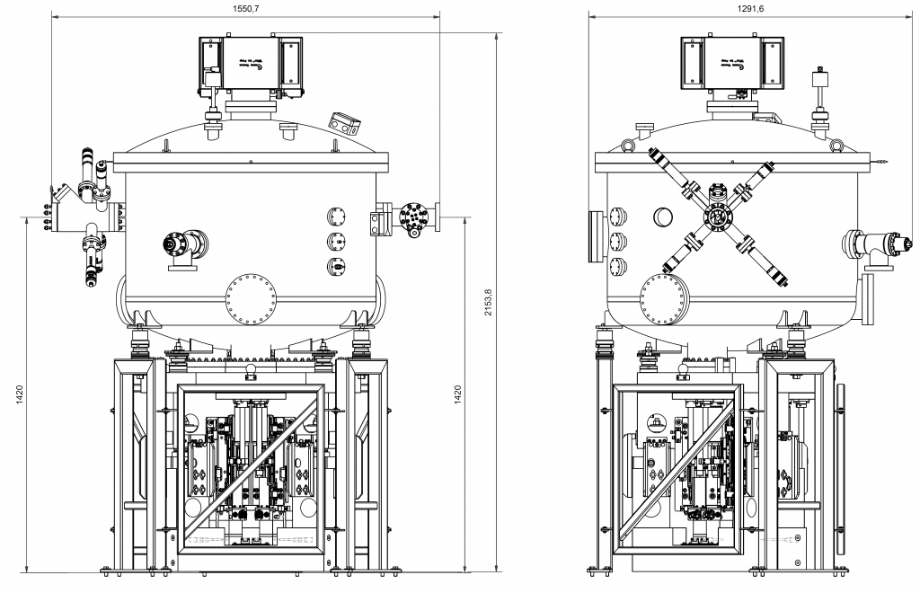 P409 - Outer dimensions - Mirror unit (M4) for soft X-ray synchrotron radiation at EMIL soft X-ray beamline at BESSY, Helmholtz-Zentrum Berlin, Germany - Bestec GmbH P409 - Outer dimensions - Mirror unit (M4) for soft X-ray synchrotron radiation at EMIL soft X-ray beamline at BESSY, Helmholtz-Zentrum Berlin, Germany - Bestec GmbH