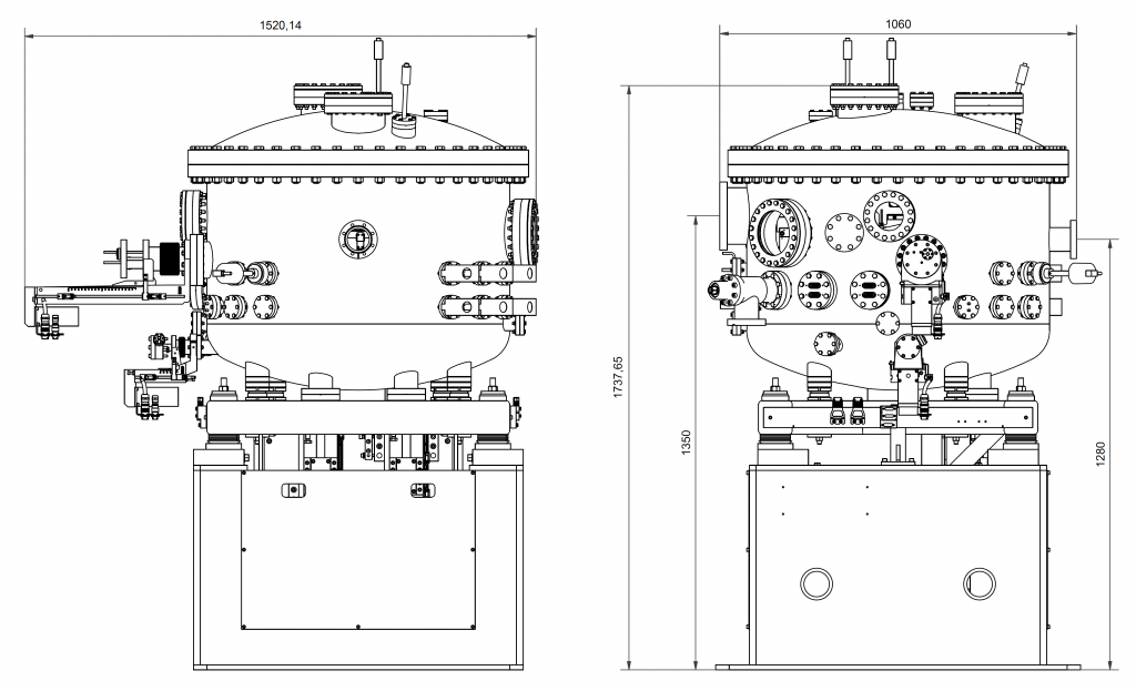 P355 - Outer dimensions - Plane grating monochromator (PGM) for soft X-ray synchrotron radiation at Dreamline beamline at synchrotron radiation source SSRF, China - Bestec GmbH P355 - Outer dimensions - Plane grating monochromator (PGM) for soft X-ray synchrotron radiation at Dreamline beamline at synchrotron radiation source SSRF, China - Bestec GmbH