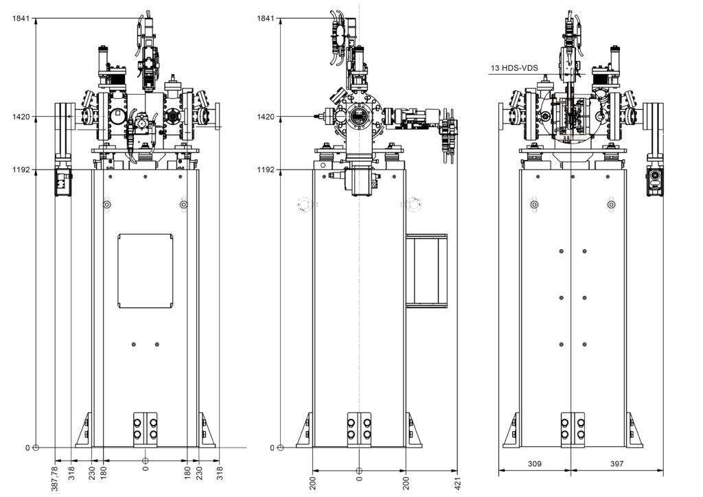 P506 Outer dimensions - Exit slit unit - Bestec GmbH P506 - Outer dimensions - Exit slit unit for soft X-ray synchrotron radiation, HINESS beamline at High Energy Photon Source, Institute of High Energy Physics, Chinese Academy of Science - Bestec GmbH